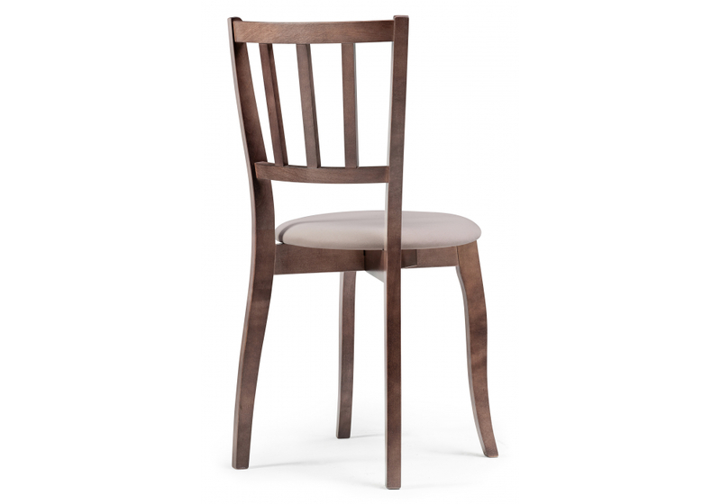 Стул деревянный, Айра бежевый / орех