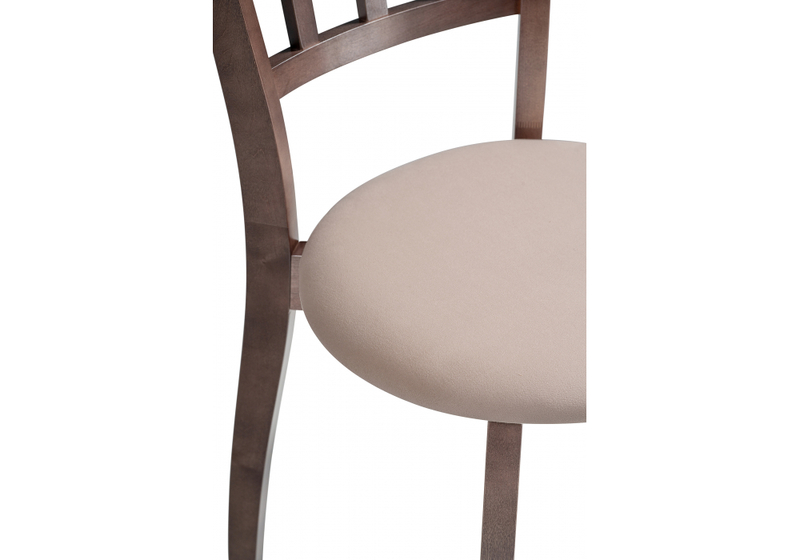 Стул деревянный, Айра бежевый / орех