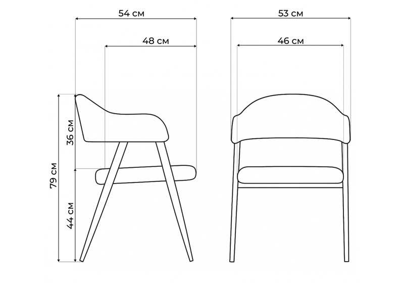 Стул на металлокаркасе, Twin gray / black