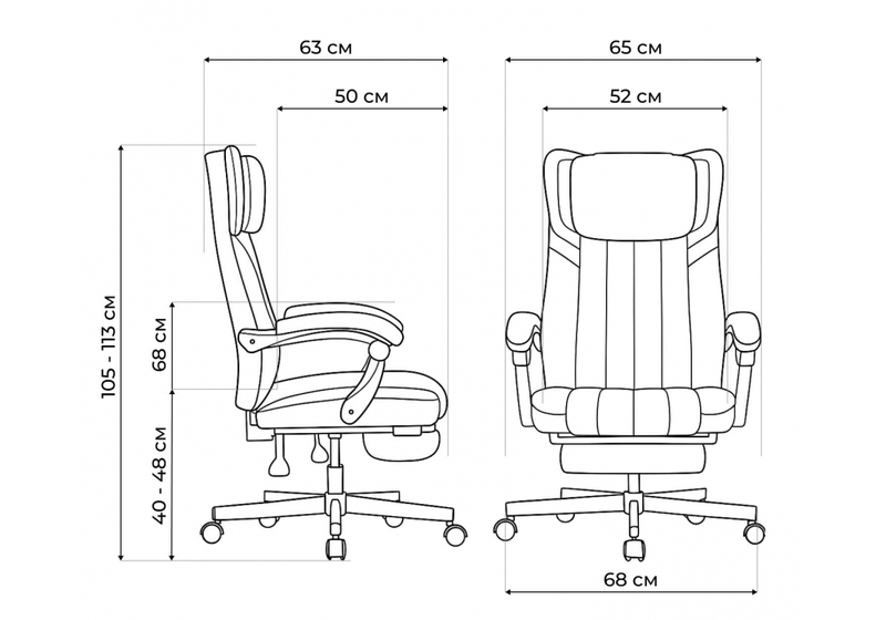 Компьютерное кресло, Damir gray