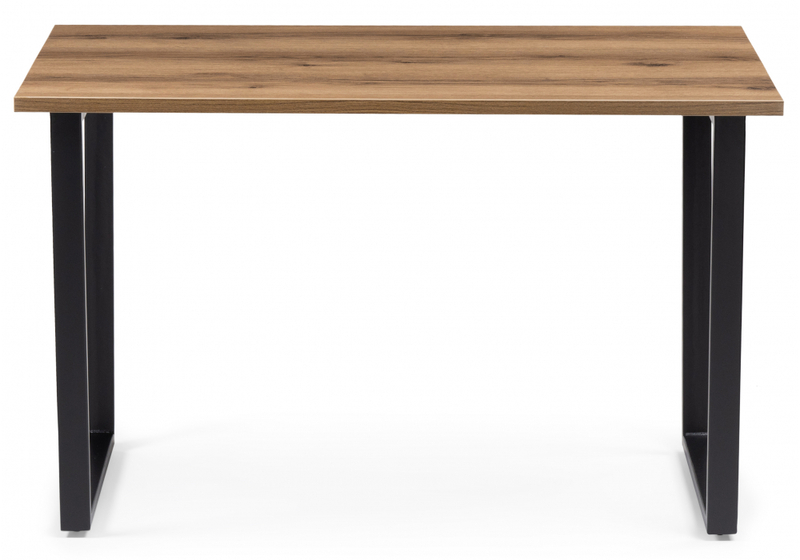 Стол деревянный, Лота Лофт 120x75 дуб крафт табачный / черный матовый