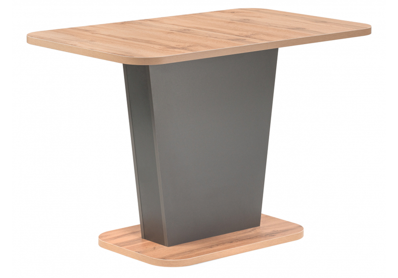 Стол деревянный, Лурвин дуб вотан / графит