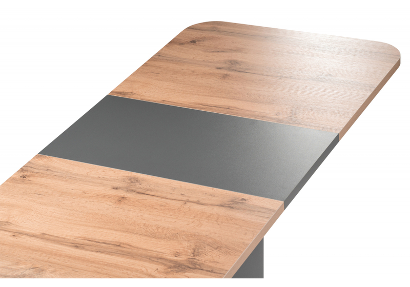 Стол деревянный, Лурвин дуб вотан / графит