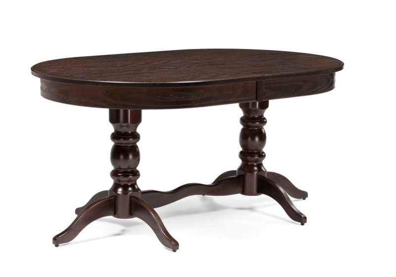 Стол деревянный, Дейвер 160(220)х100 орех темный