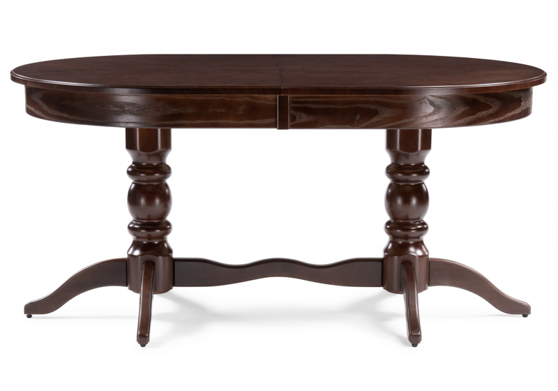 Стол деревянный, Дейвер 160(220)х100 орех темный