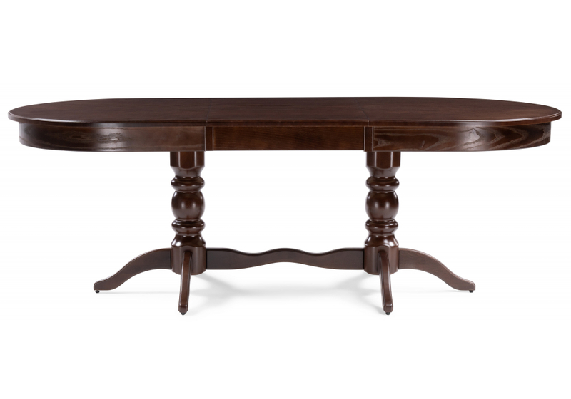 Стол деревянный, Дейвер 160(220)х100 орех темный