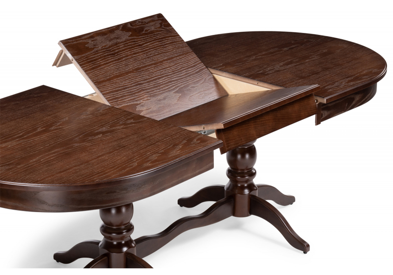 Стол деревянный, Дейвер 160(220)х100 орех темный