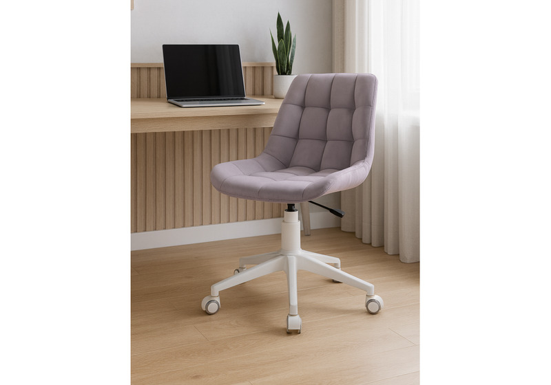 Офисное кресло, Келми 1 светло-лиловый / белый