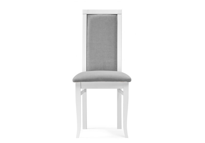 Стул деревянный, Давиано серый велюр / белый