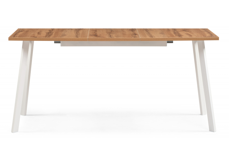 Стол деревянный, Колон Лофт 120(160)х75 дуб крафт золотой / белый матовый