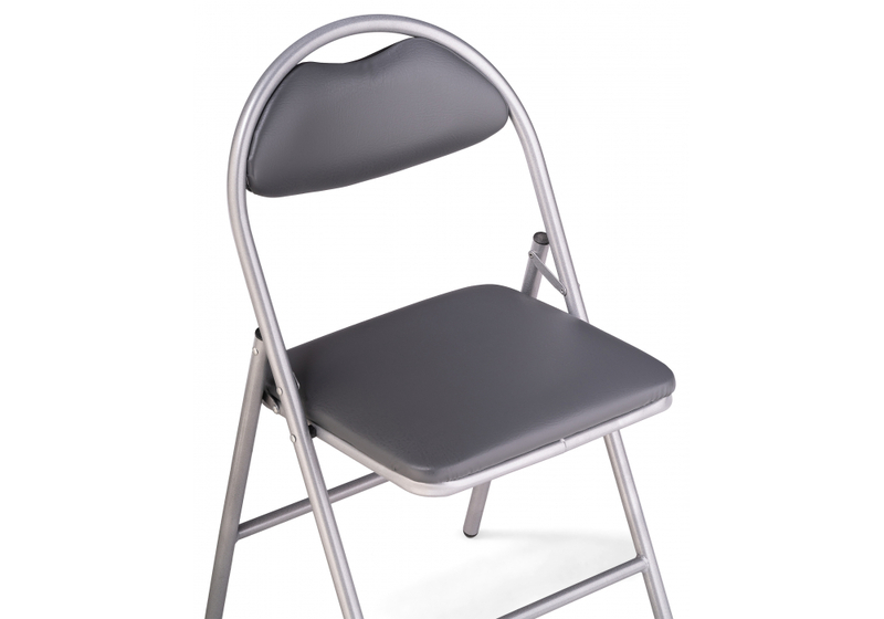 Стул на металлокаркасе, Gikat серый полимер / светлый мусс