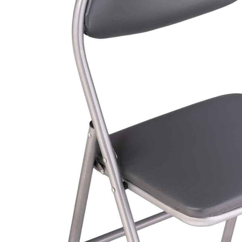 Стул на металлокаркасе, Gikat серый полимер / светлый мусс