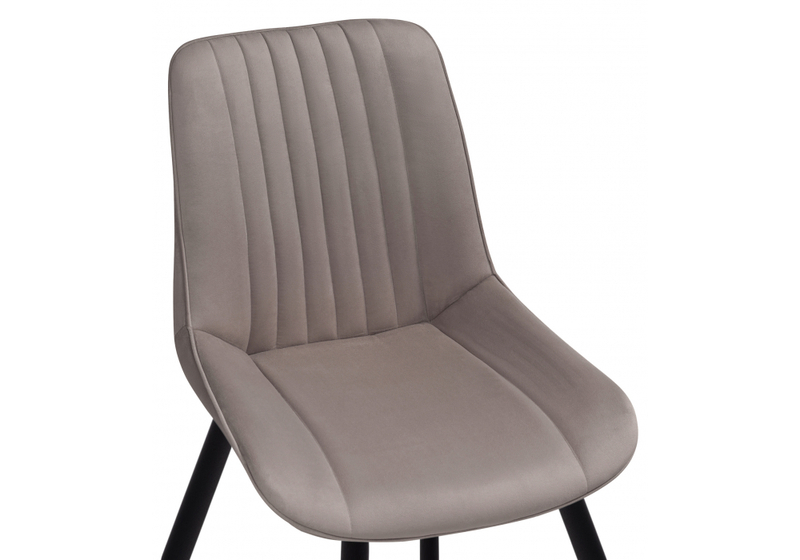 Стул на металлокаркасе, на металлокаркасе Седа К латте / черный