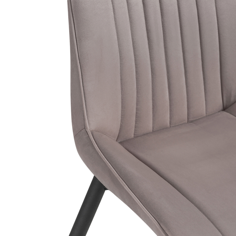 Стул на металлокаркасе, на металлокаркасе Седа К латте / черный