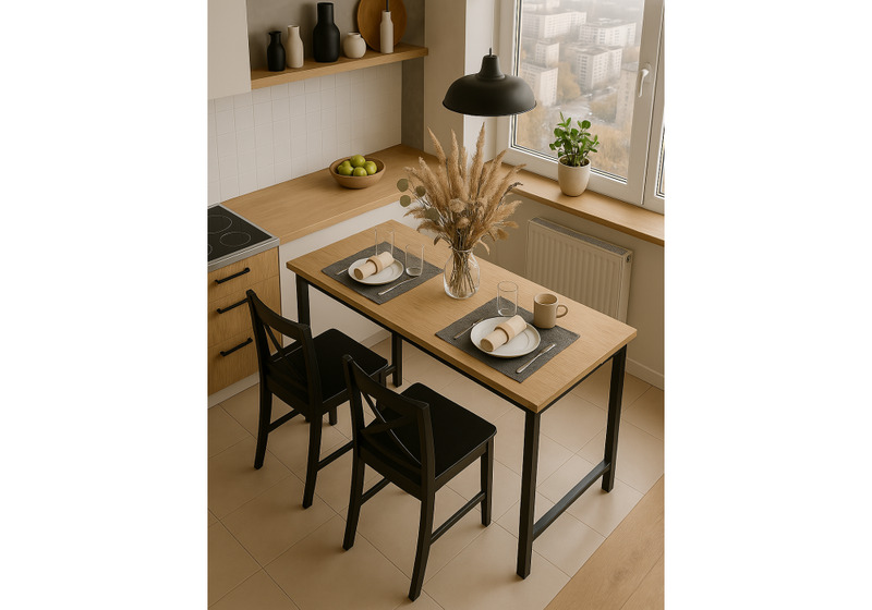 Обеденный стол, Дилан Лофт 120х40х90 дуб крафт золотой