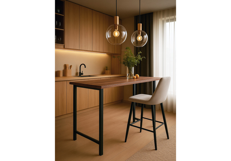 На металлокаркасе, Дилан Лофт 120х40х110 дуб делано темный