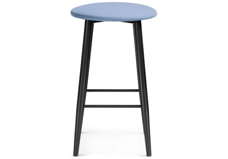 Барный стул, Гангток катания дасти блю / черный матовый