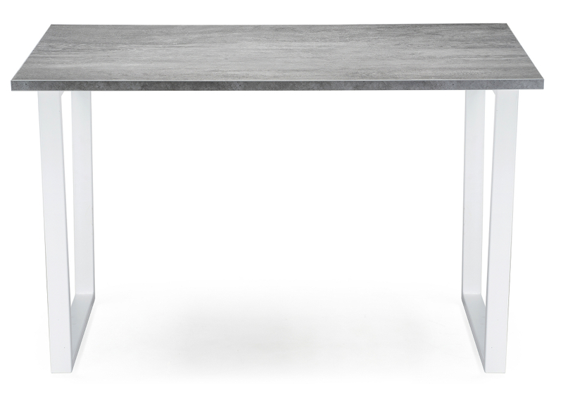 Стол деревянный, Лота Лофт 140х80 белый матовый / бетон светлый