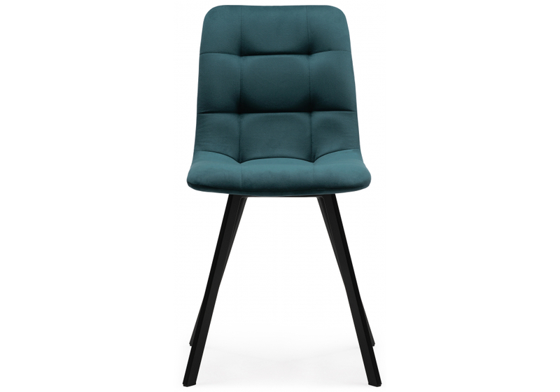 Стул на металлокаркасе, Чилли морская волна / черный