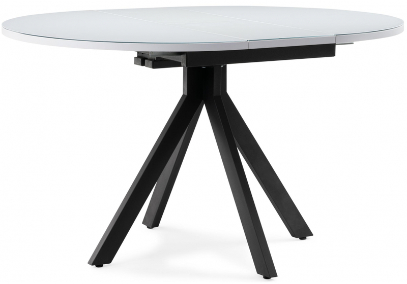 Стол стеклянный, Бетина черный / белый