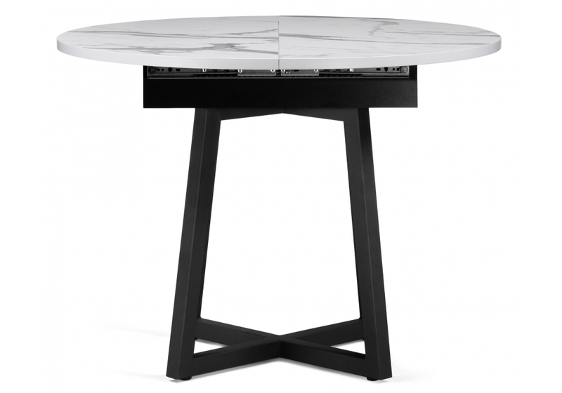 Стол деревянный, Регна черный / белый