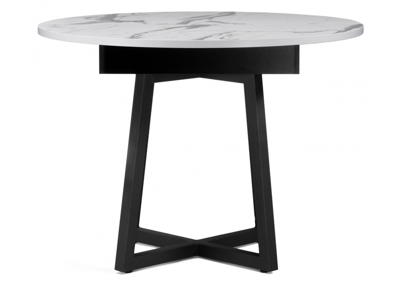 Стол деревянный, Регна черный / белый