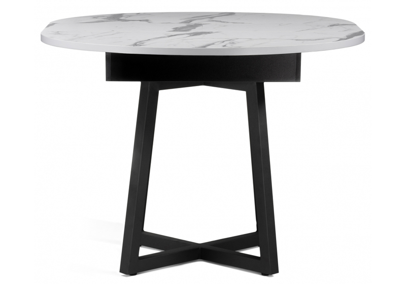 Стол деревянный, Регна черный / белый