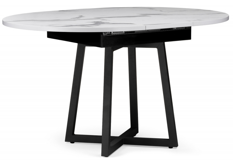 Стол деревянный, Регна черный / белый