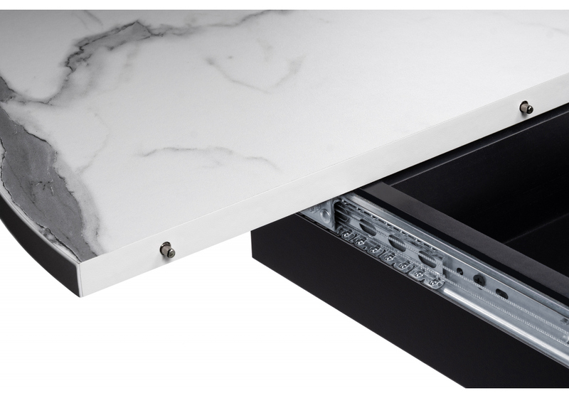 Стол деревянный, Регна черный / белый