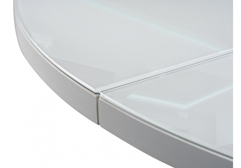 Стол стеклянный, Регна черный / белый