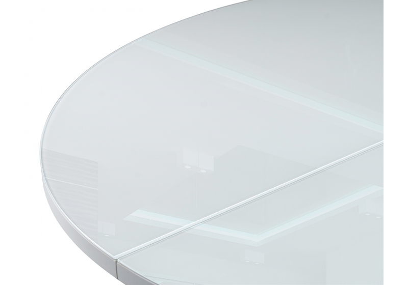 Стол стеклянный, Регна черный / белый