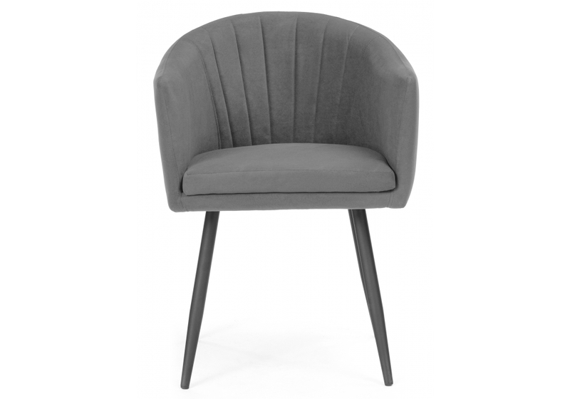 Стул на металлокаркасе, Валета темно-серый / черный