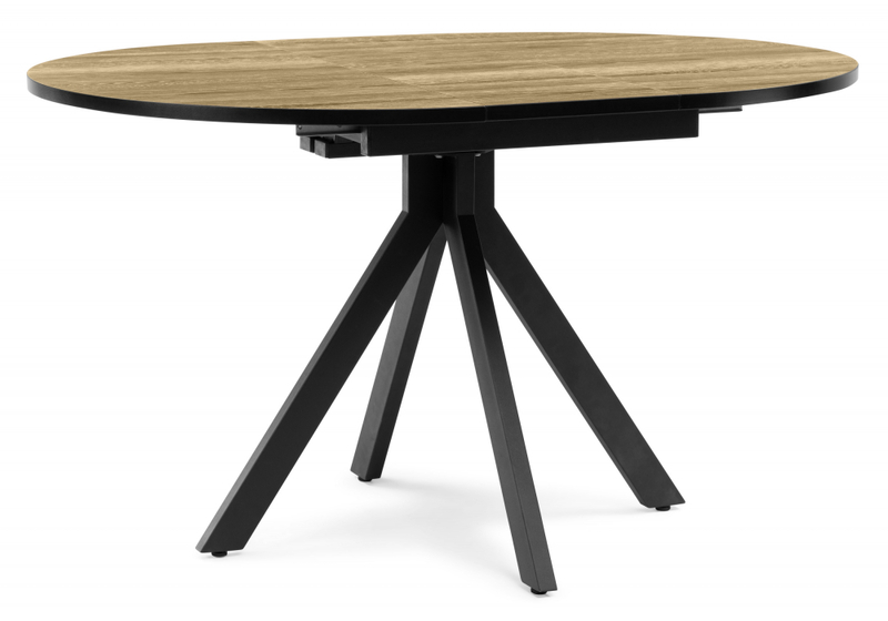 Стол деревянный, Бетина дерево / черный