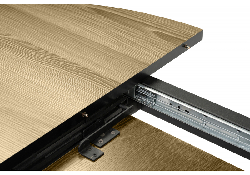 Стол деревянный, Бетина дерево / черный