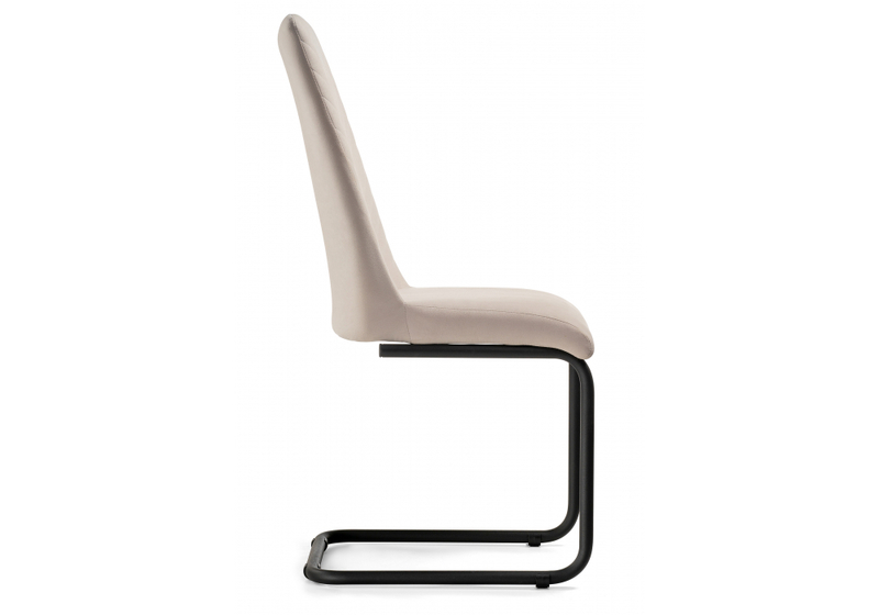 Стул на металлокаркасе, Лулла бежевый / черный