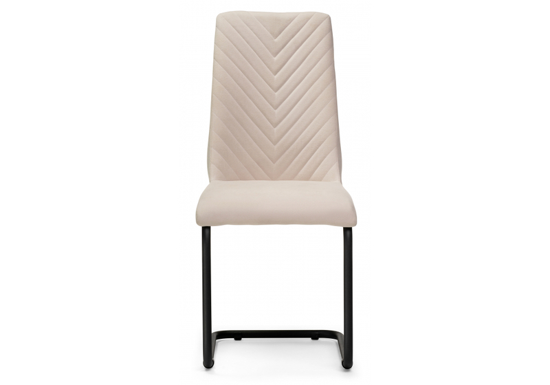 Стул на металлокаркасе, Лулла бежевый / черный