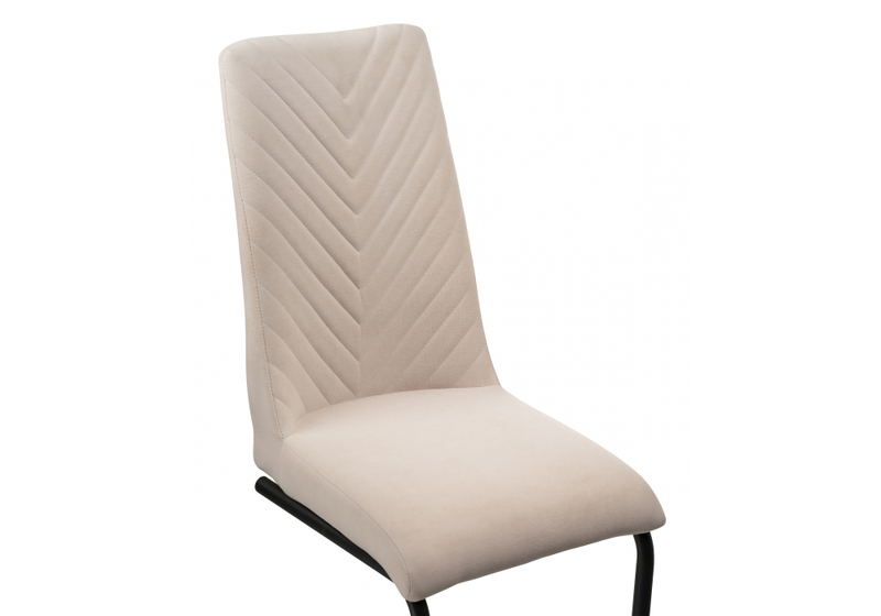 Стул на металлокаркасе, Лулла бежевый / черный