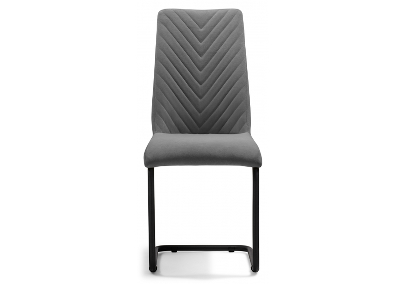 Стул на металлокаркасе, Лулла серый / черный