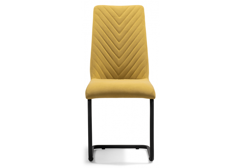 Стул на металлокаркасе, Лулла горчичный / черный