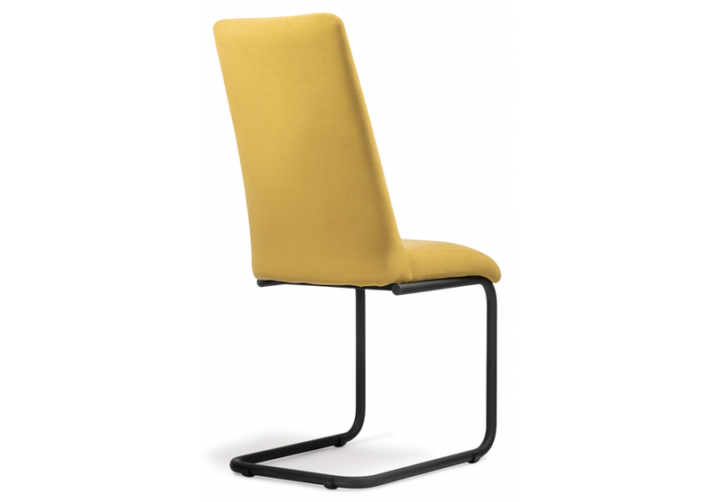 Стул на металлокаркасе, Лулла горчичный / черный