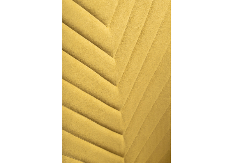 Стул на металлокаркасе, Лулла горчичный / черный