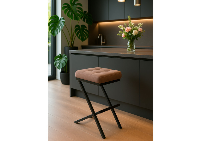 Барный стул, Амаури катания корица / черный матовый