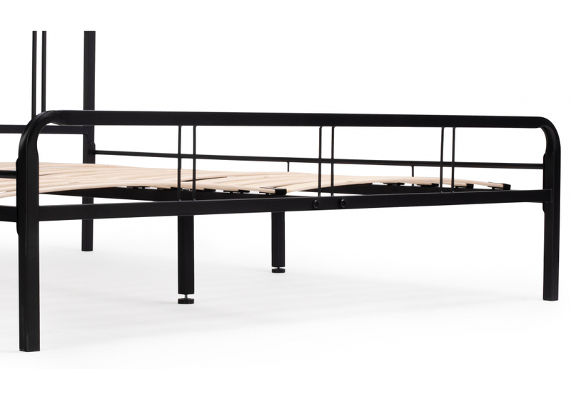 Кровать, Рейк 140х200 черная