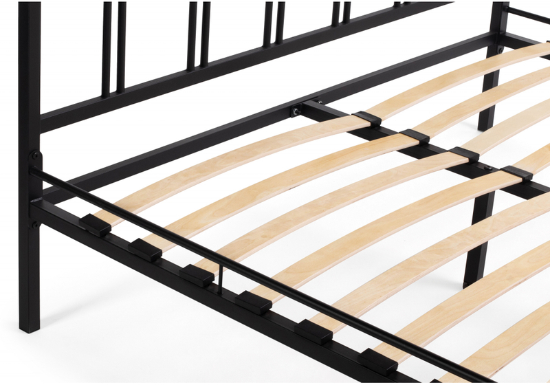 Кровать, Рейк 140х200 черная