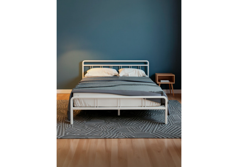 Кровать, Рейк 140х200 белая
