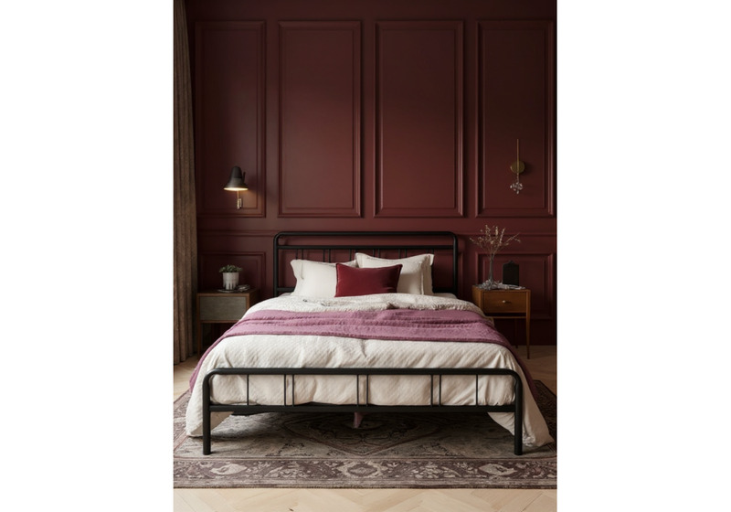 Кровать, Рейк 160х200 черная