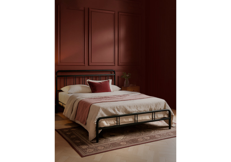 Кровать, Рейк 160х200 черная