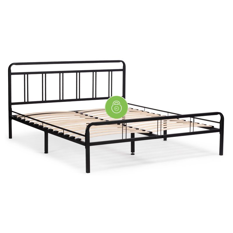 Кровать, Рейк 160х200 черная