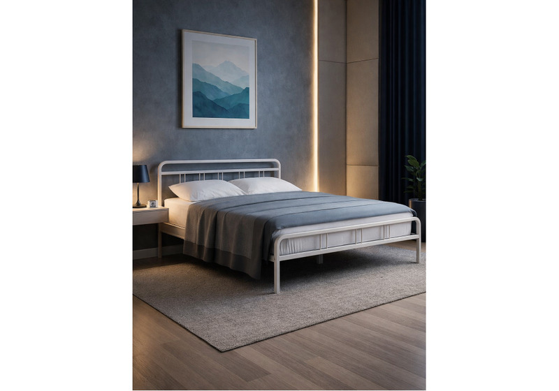 Кровать, Рейк 160х200 белая