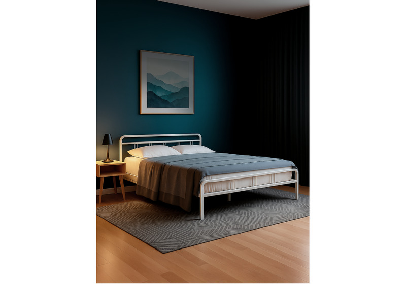 Кровать, Рейк 160х200 белая